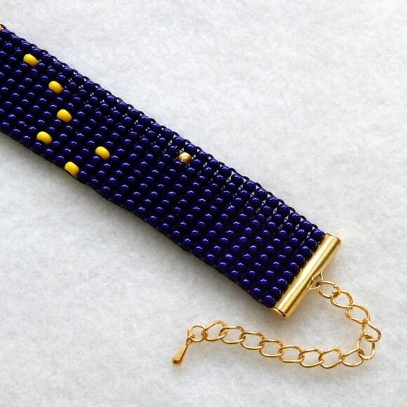 Alaska state flag Big Dipper North Star bead bracelet, handmade, adjustable leng - Picture 6 of 8